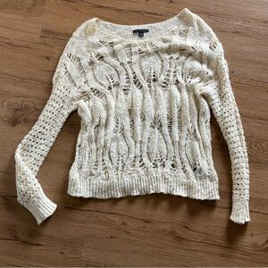 American Eagle Outfitters Cream Sweater